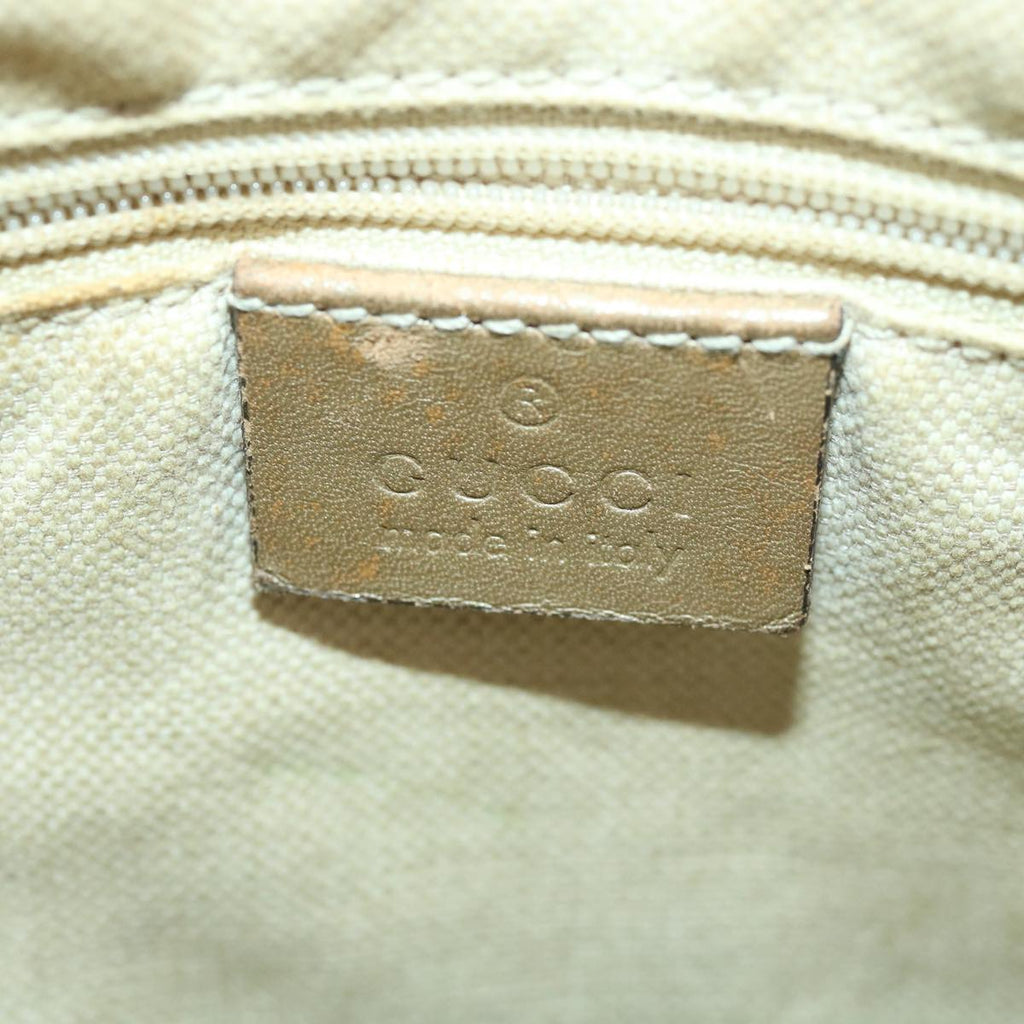 GUCCI GG Canvas Shoulder Bag 2way Beige ki2405