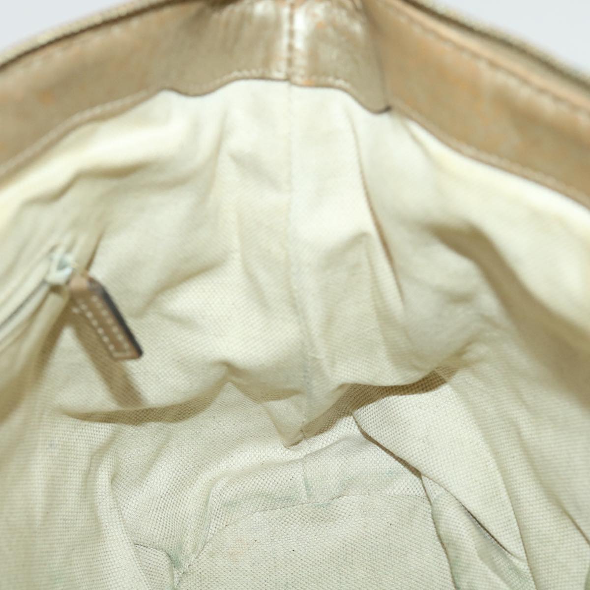 GUCCI GG Canvas Shoulder Bag 2way Beige ki2405