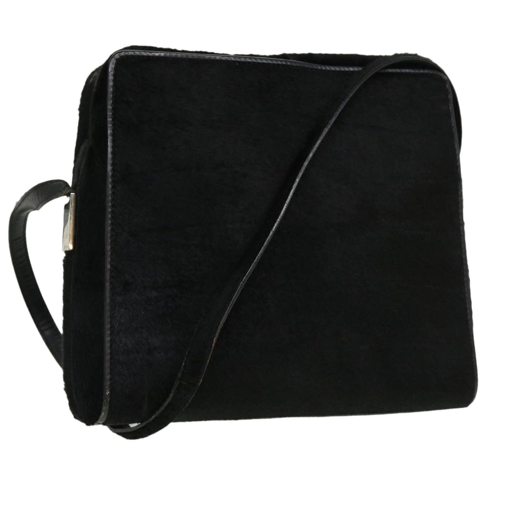 GUCCI Shoulder Bag Unborn Calf Skin Black ki2406