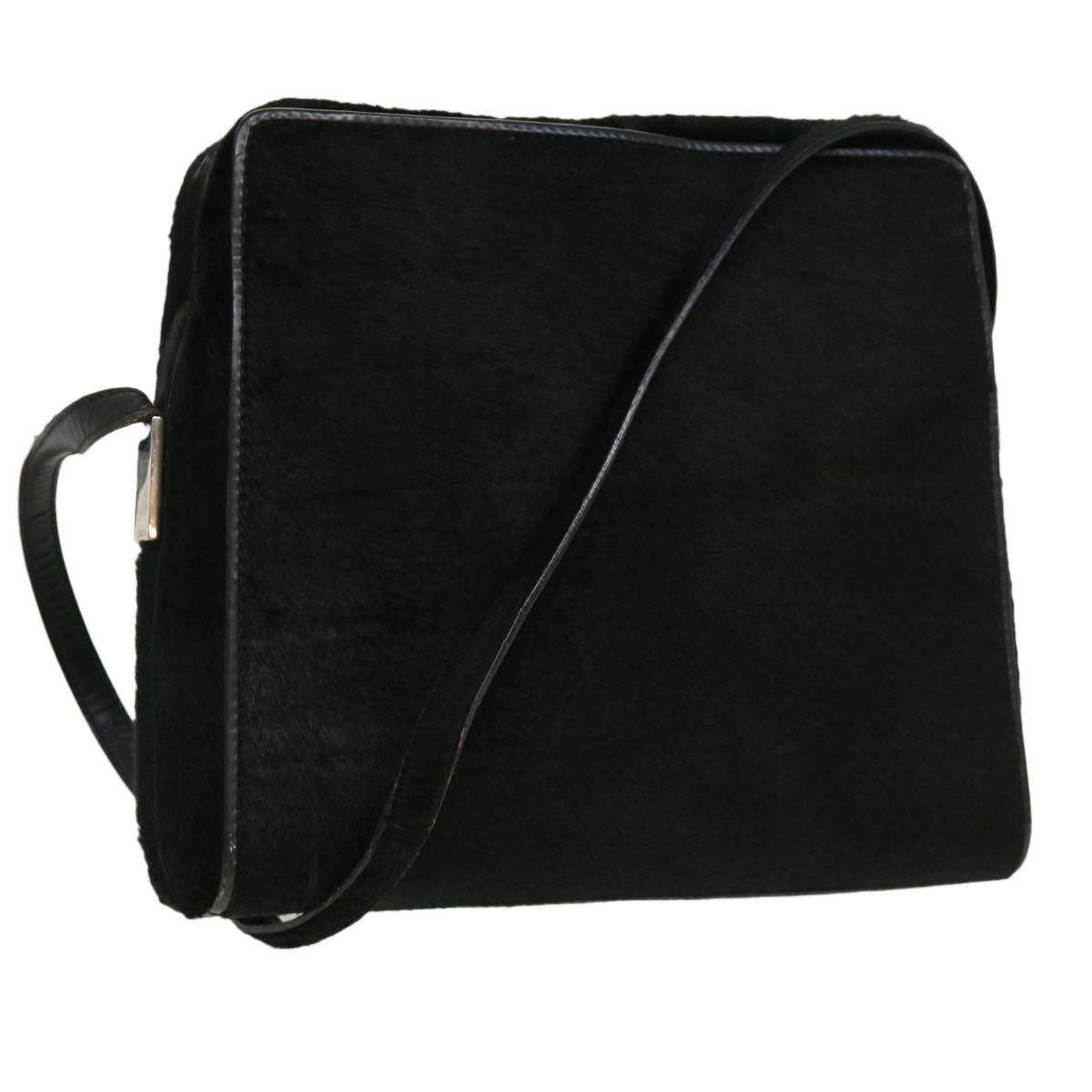 GUCCI Shoulder Bag Unborn Calf Skin Black ki2406