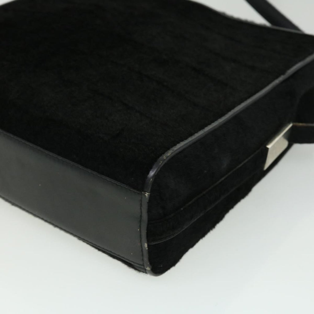 GUCCI Shoulder Bag Unborn Calf Skin Black ki2406