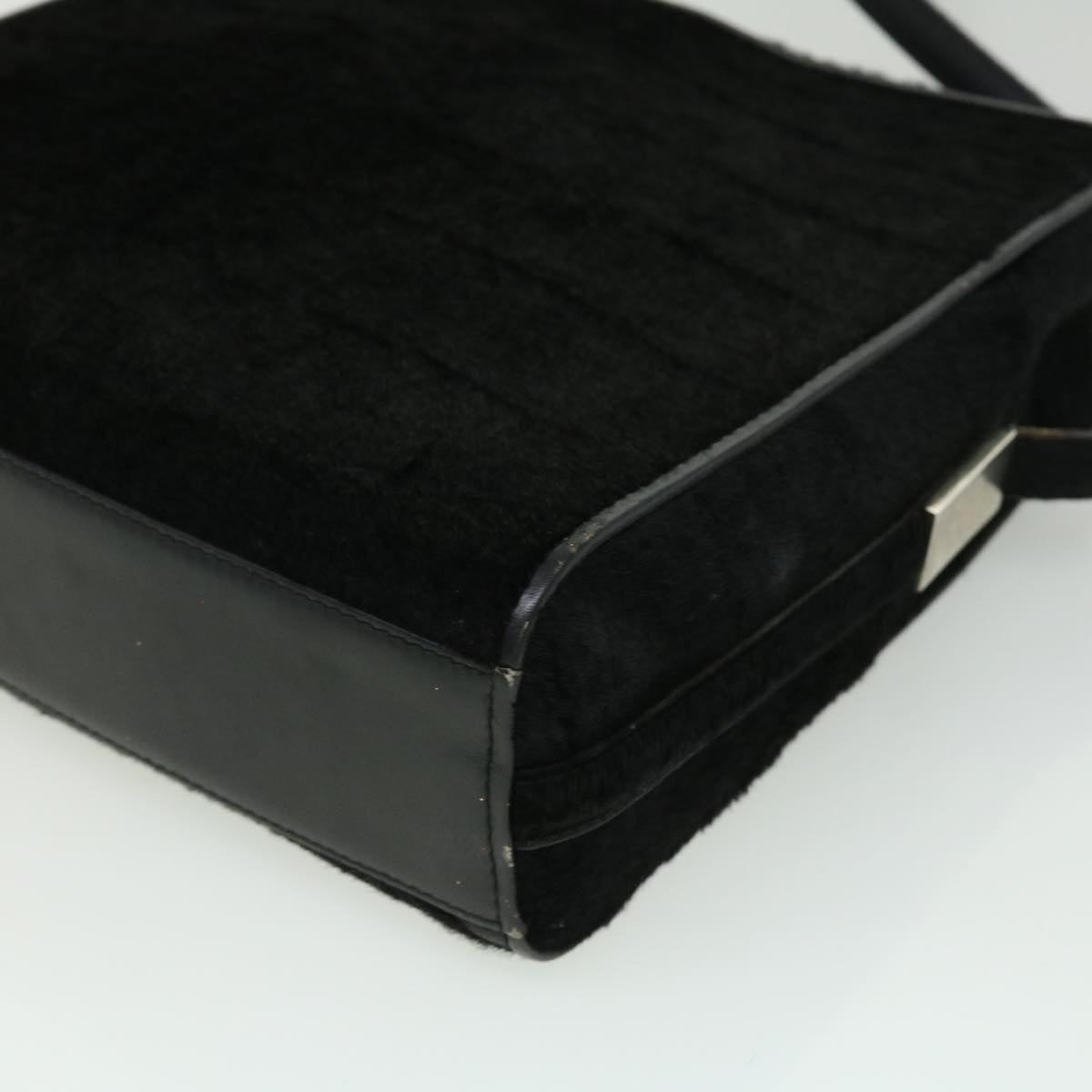 GUCCI Shoulder Bag Unborn Calf Skin Black ki2406
