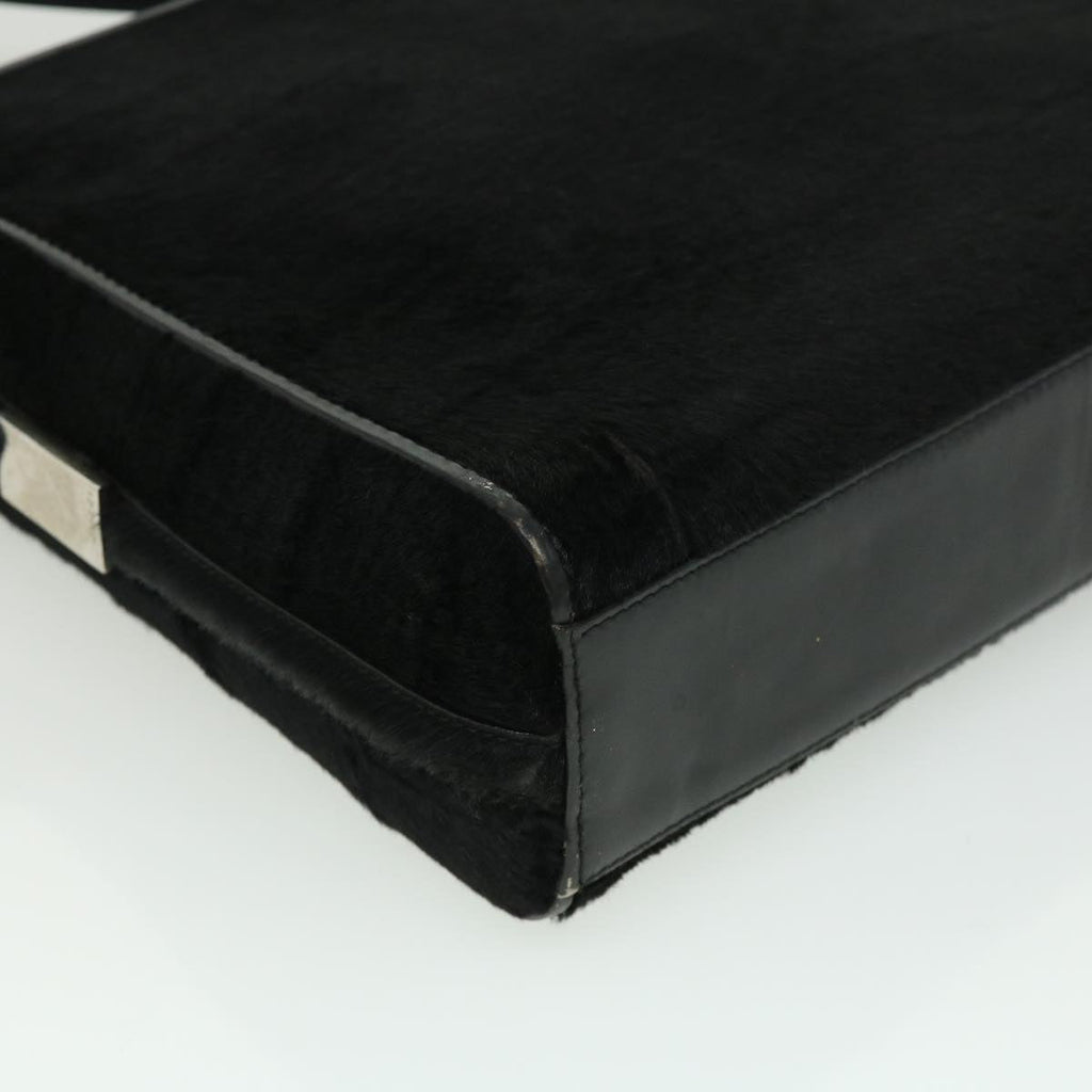 GUCCI Shoulder Bag Unborn Calf Skin Black ki2406