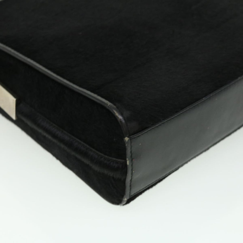 GUCCI Shoulder Bag Unborn Calf Skin Black ki2406