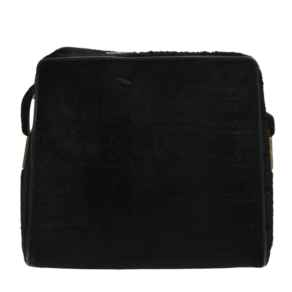 GUCCI Shoulder Bag Unborn Calf Skin Black ki2406