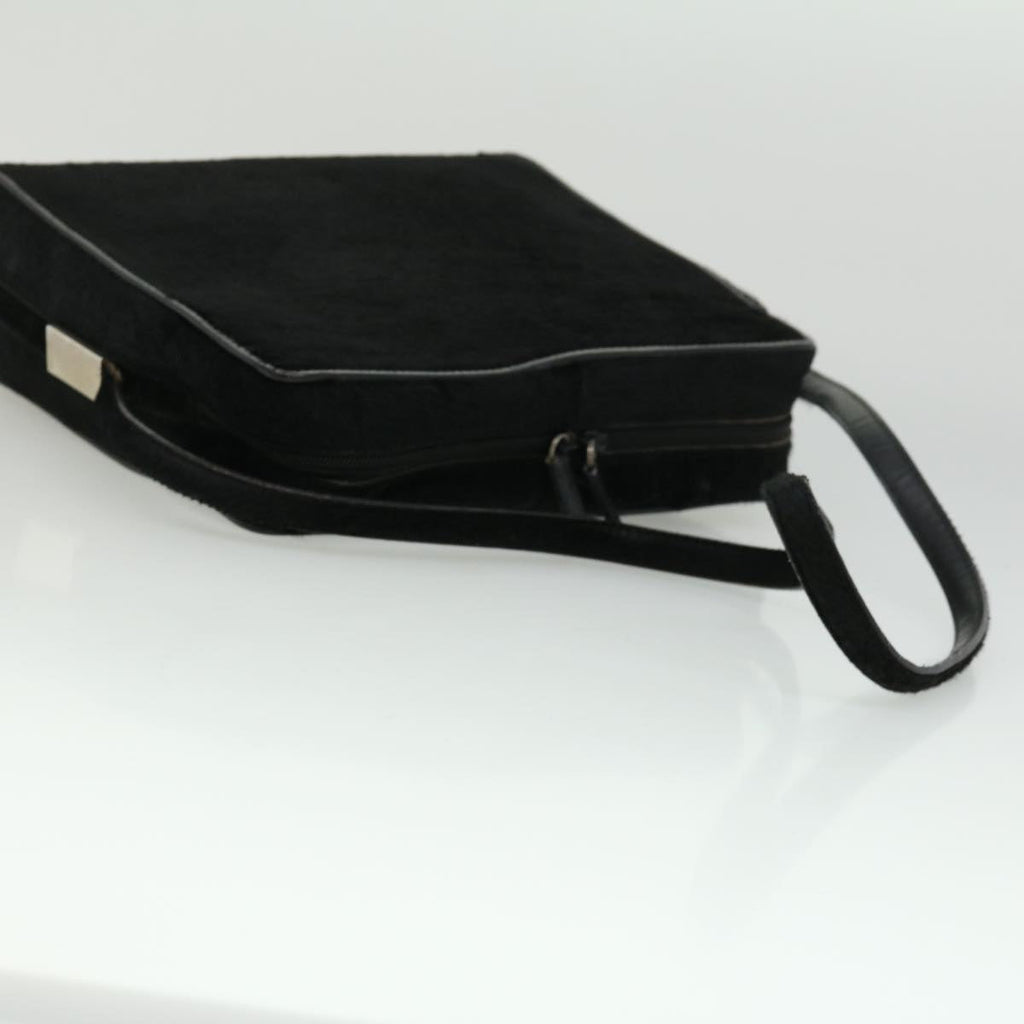 GUCCI Shoulder Bag Unborn Calf Skin Black ki2406
