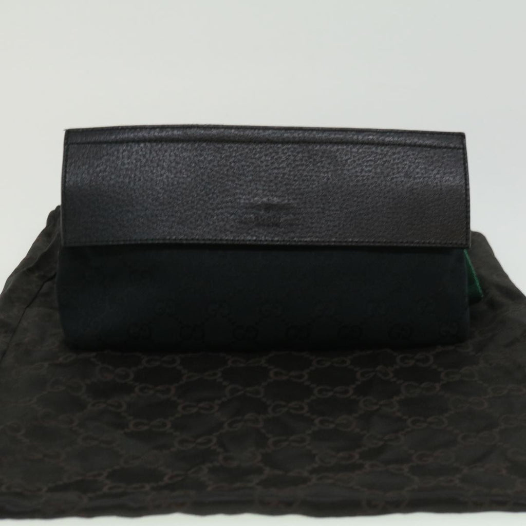 GUCCI GG Canvas Shoulder Bag Black ki2481