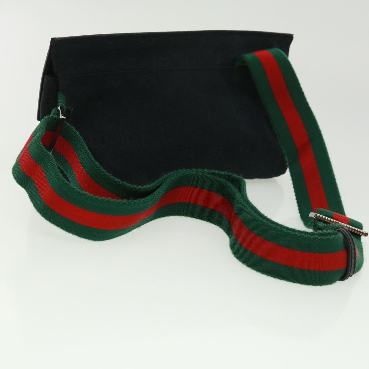 GUCCI GG Canvas Shoulder Bag Black ki2481