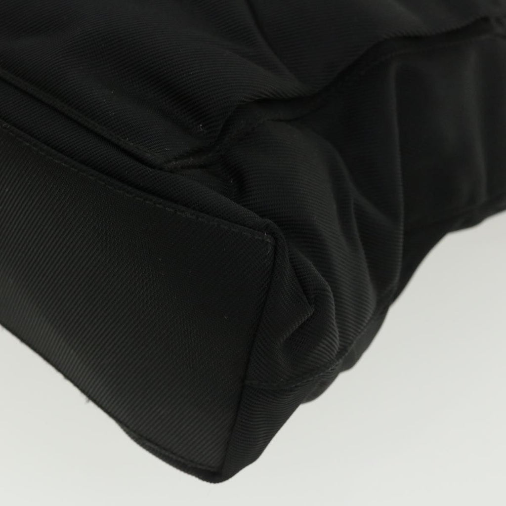 GUCCI Bamboo Hand Bag Nylon Black ki2495