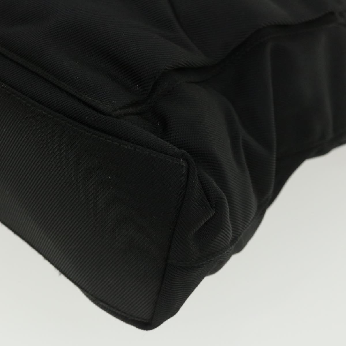 GUCCI Bamboo Hand Bag Nylon Black ki2495