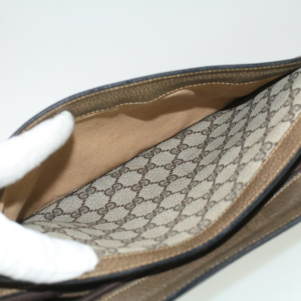 GUCCI GG Canvas Web Sherry Line Shoulder Bag Beige Red Green ki2512