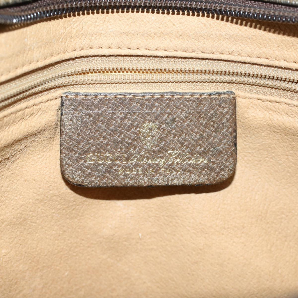 GUCCI GG Canvas Web Sherry Line Shoulder Bag Beige Red Green ki2512