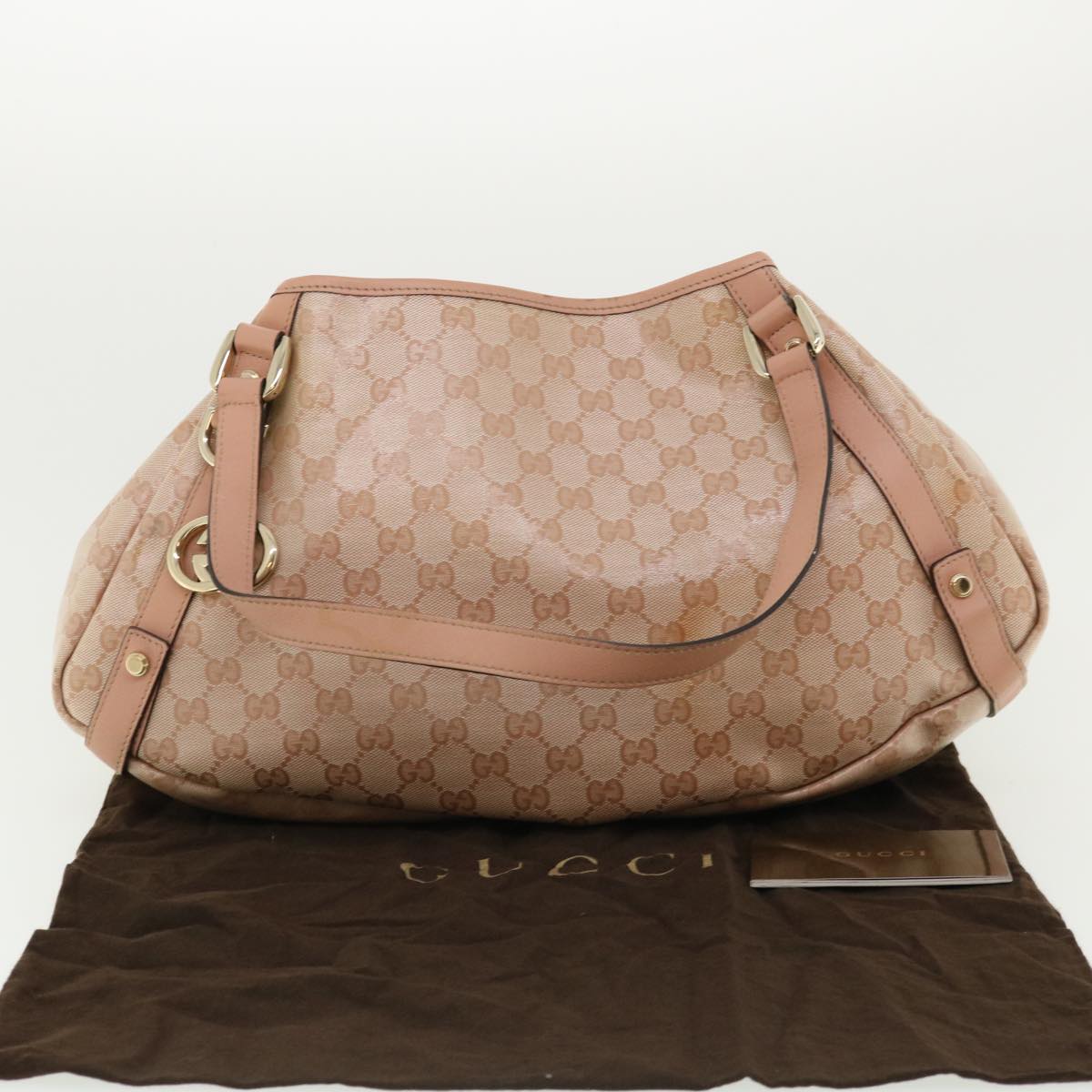 GUCCI Abby GG Crystal Tote Bag Pink ki2519