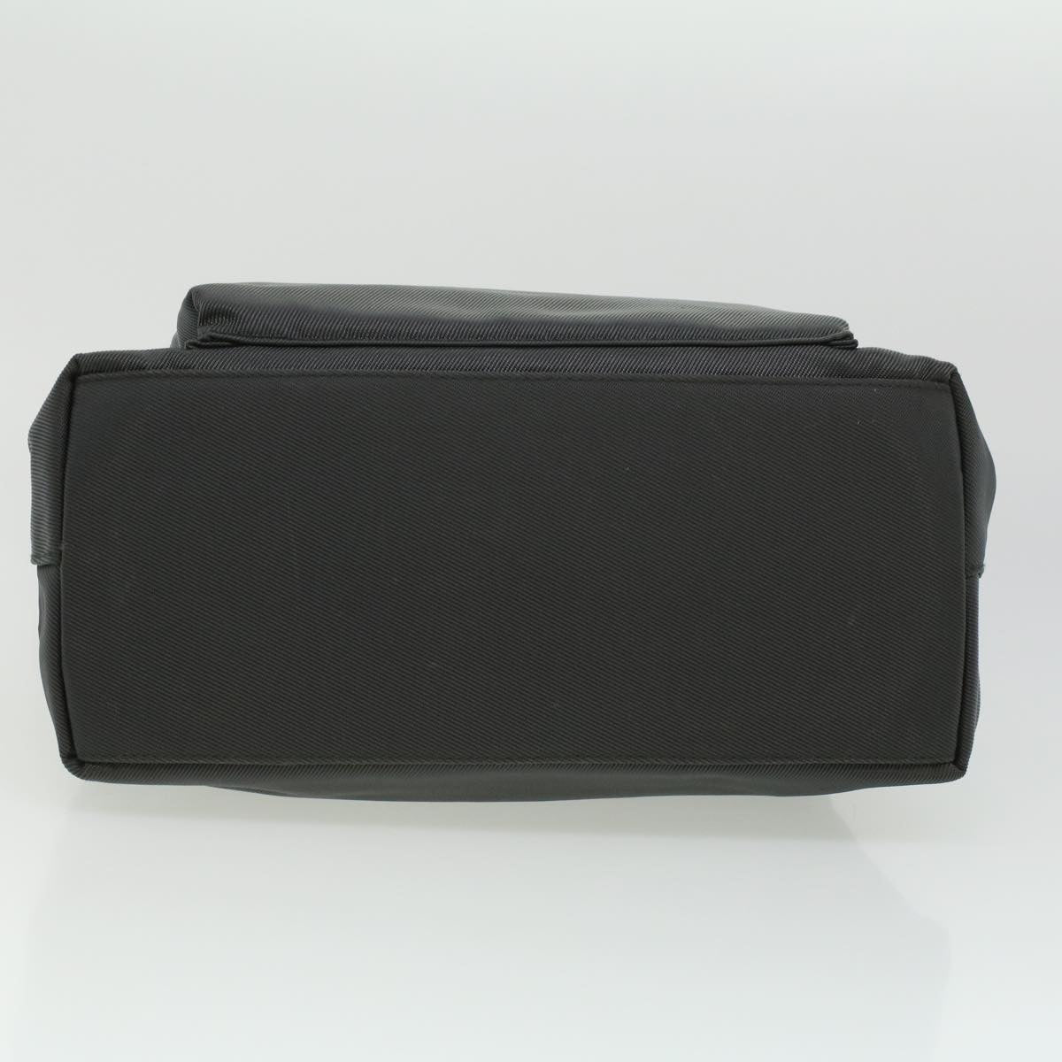 GUCCI Bamboo Hand Bag Nylon Gray ki2537