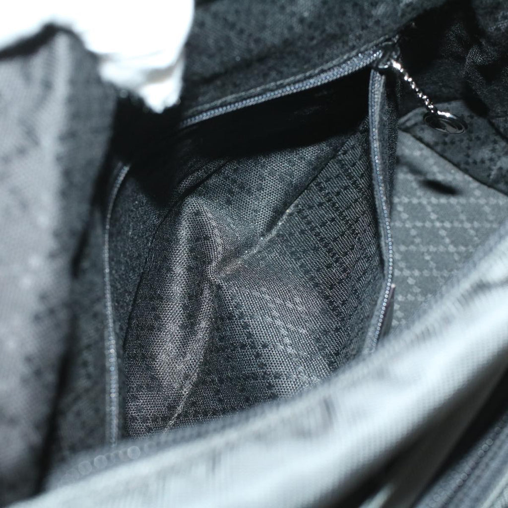 GUCCI Bamboo Hand Bag Nylon Gray ki2537