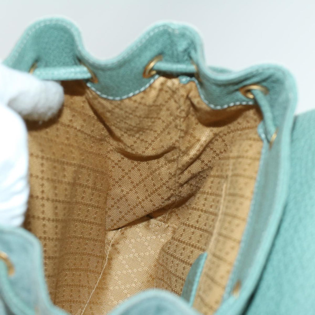 GUCCI Backpack Suede Light Blue ki2563