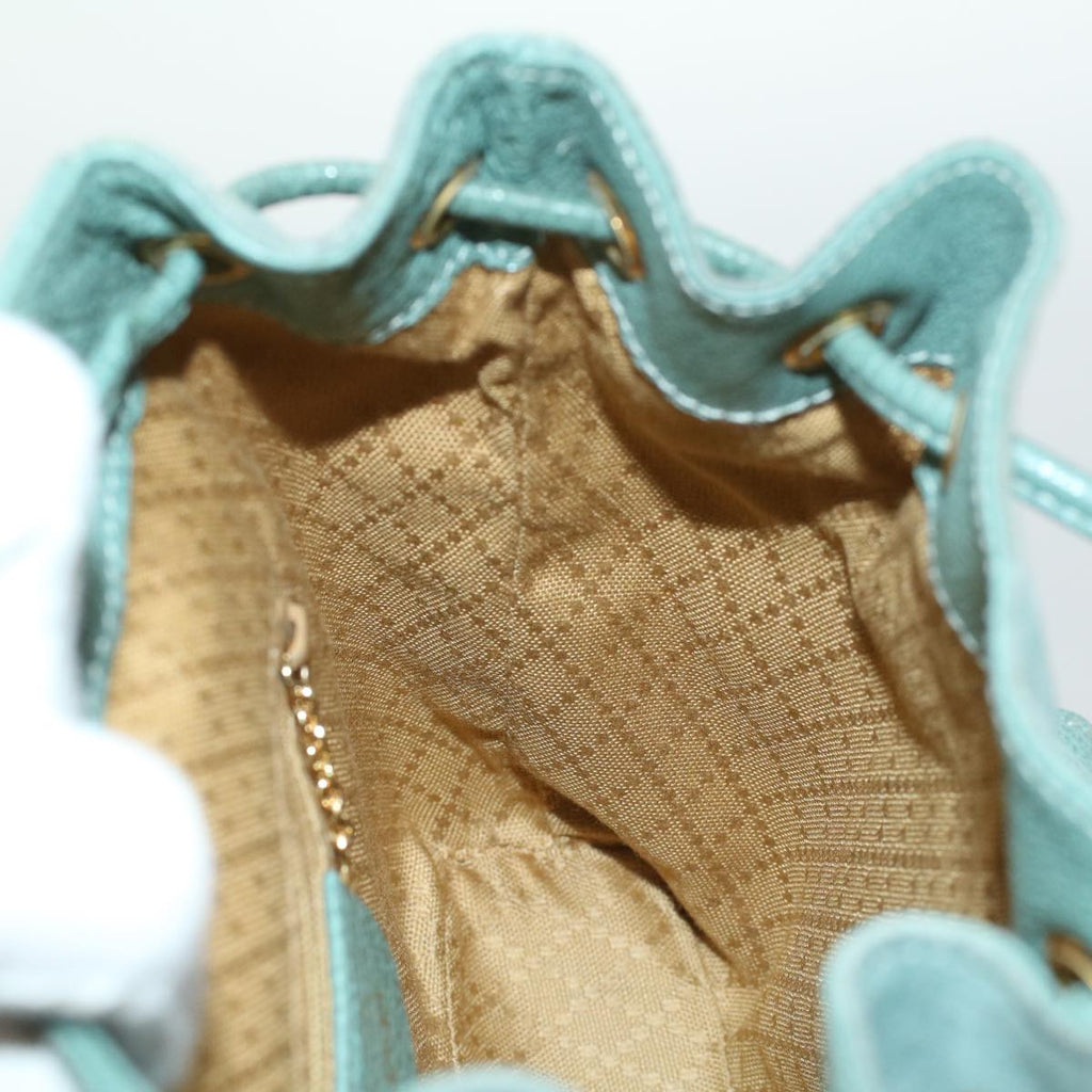 GUCCI Backpack Suede Light Blue ki2563