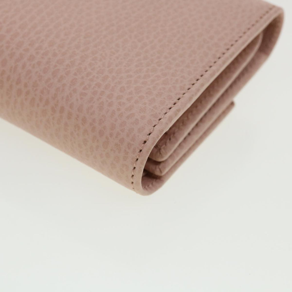 GUCCI GG Marmont Wallet Leather Pink 546584 ki2633