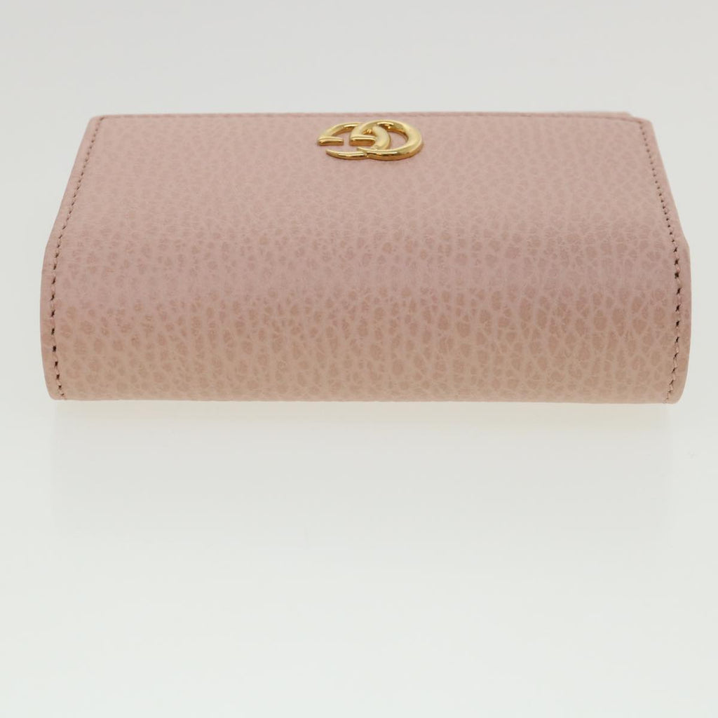 GUCCI GG Marmont Wallet Leather Pink 546584 ki2633