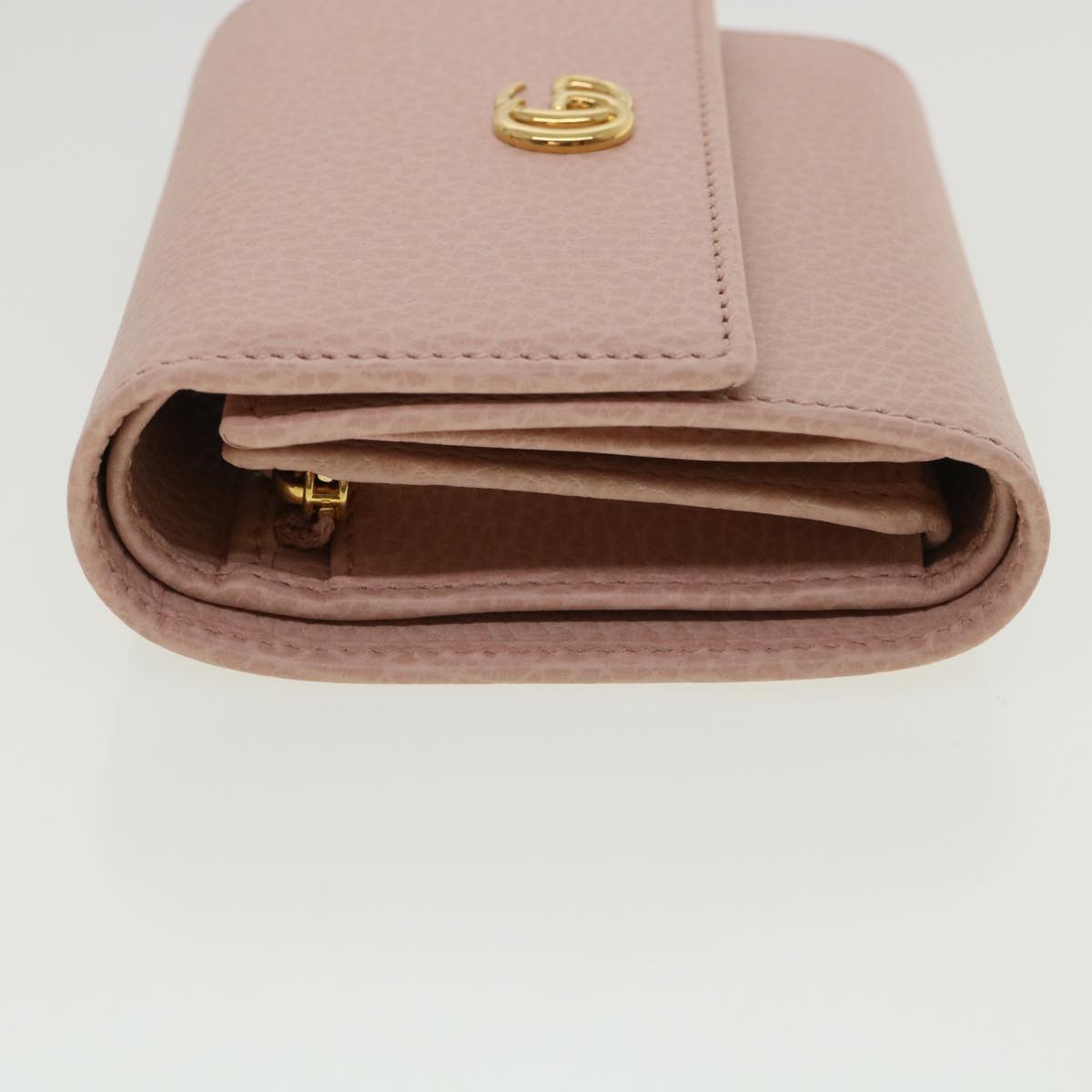 GUCCI GG Marmont Wallet Leather Pink 546584 ki2633