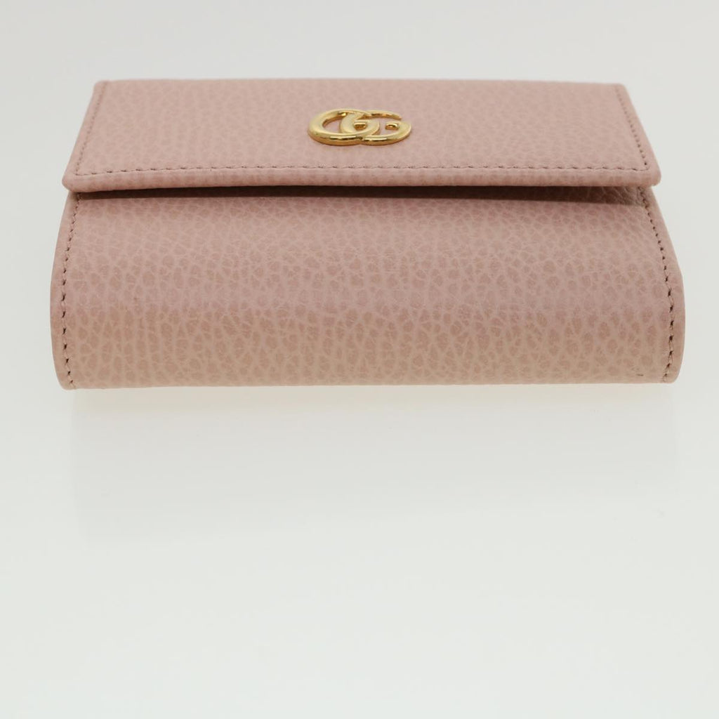 GUCCI GG Marmont Wallet Leather Pink 546584 ki2633