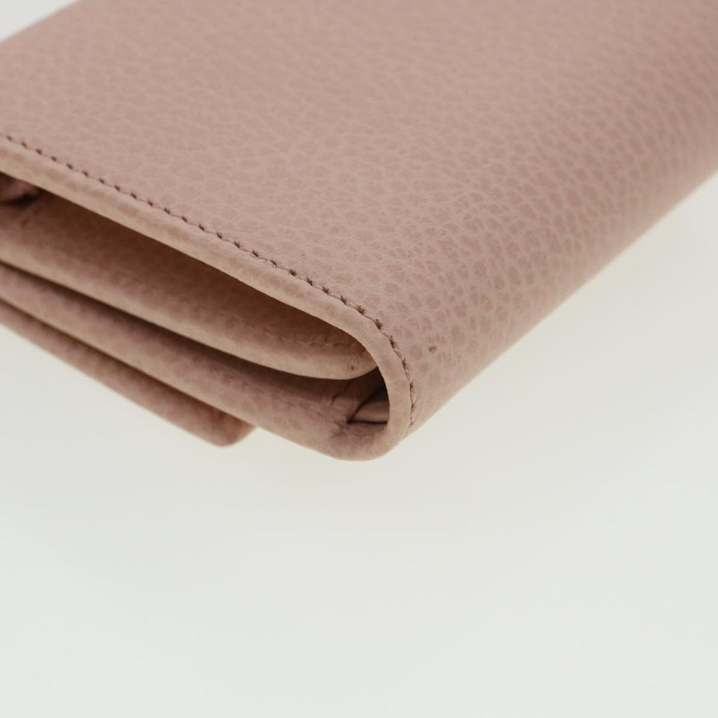 GUCCI GG Marmont Wallet Leather Pink 546584 ki2633