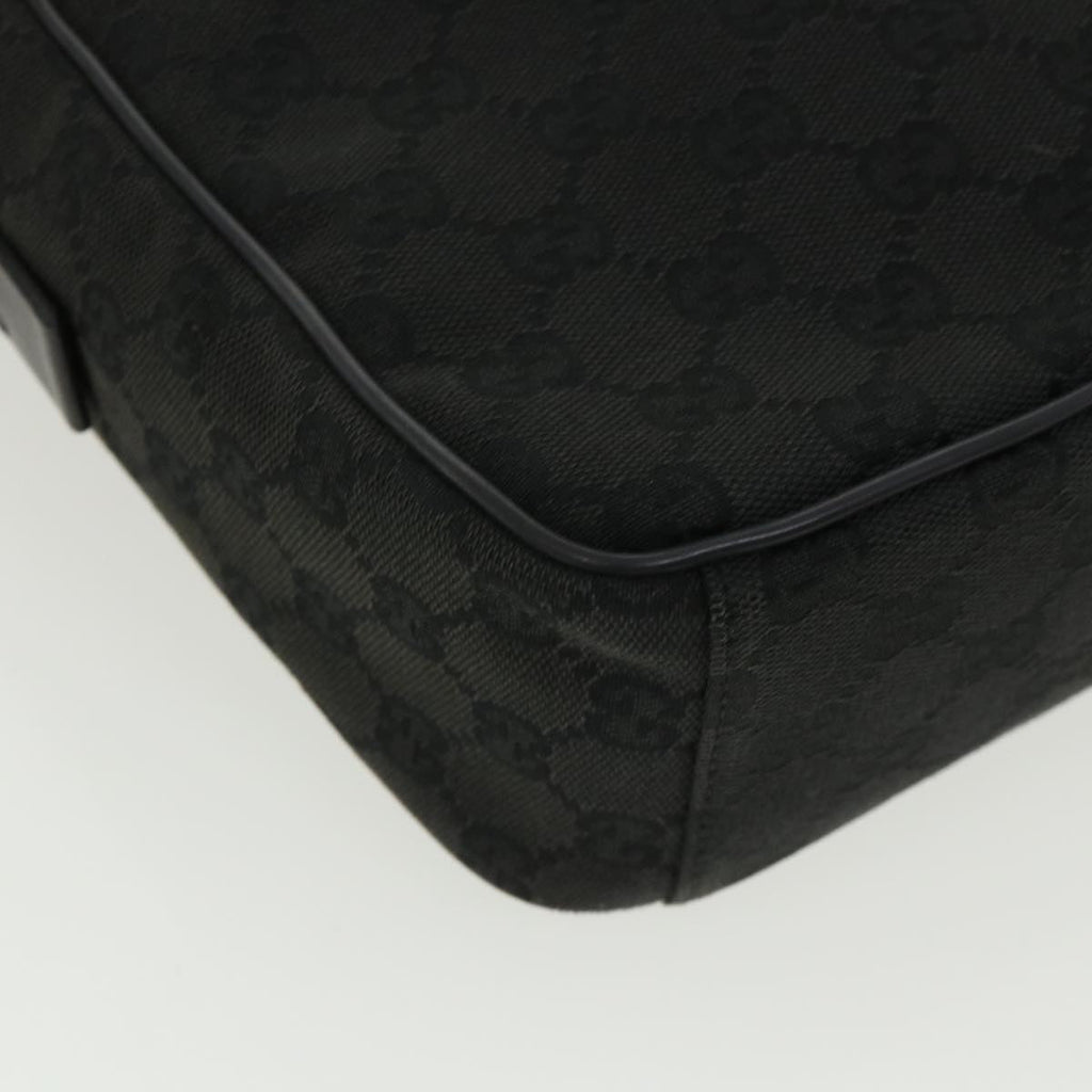 GUCCI GG Canvas Shoulder Bag Canvas Black 03136 ki2642