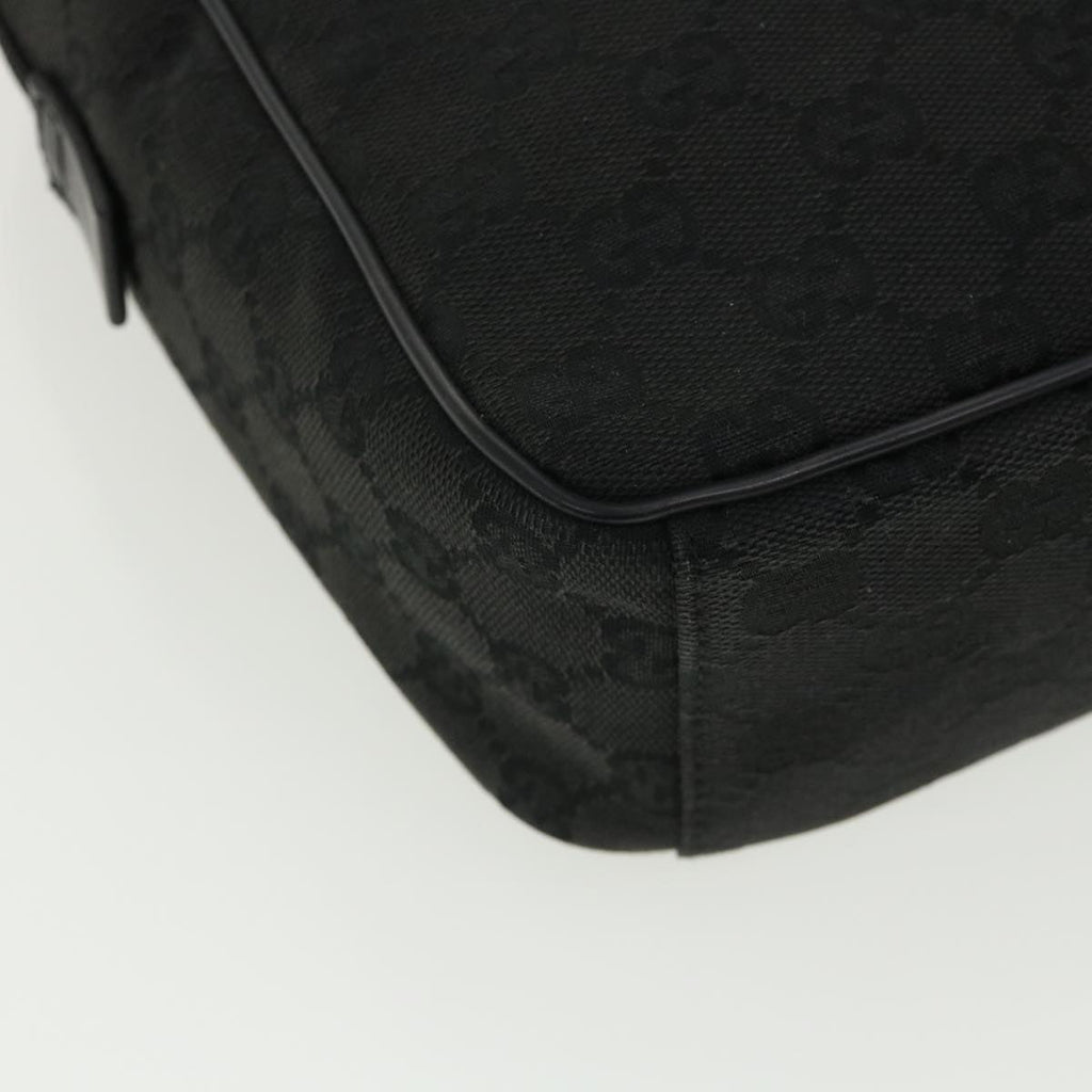 GUCCI GG Canvas Shoulder Bag Canvas Black 03136 ki2642