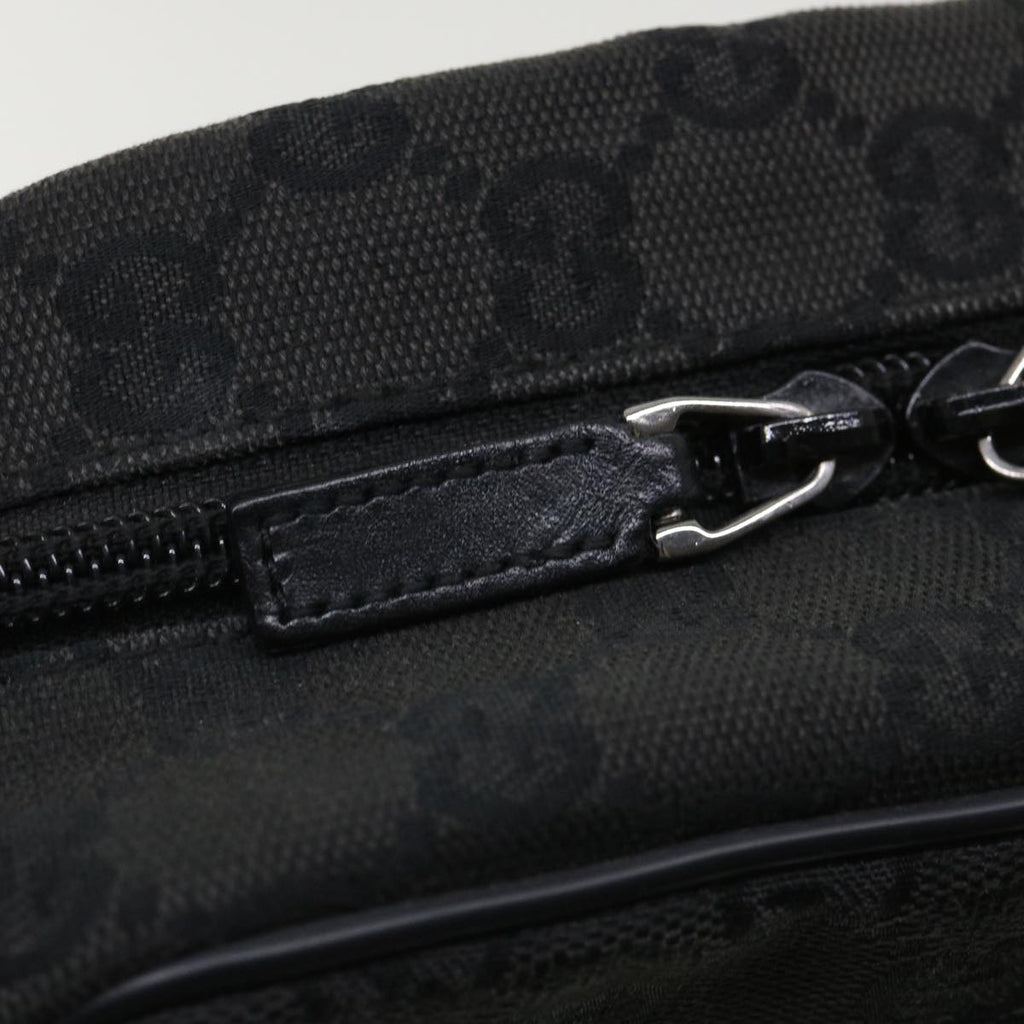 GUCCI GG Canvas Shoulder Bag Canvas Black 03136 ki2642