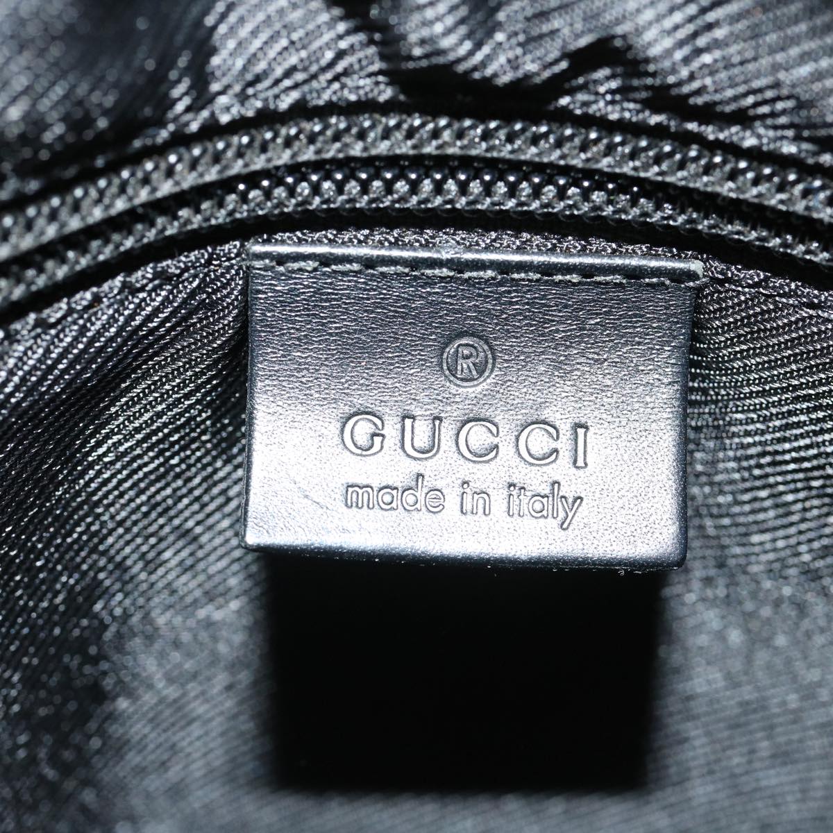 GUCCI GG Canvas Shoulder Bag Canvas Black 03136 ki2642