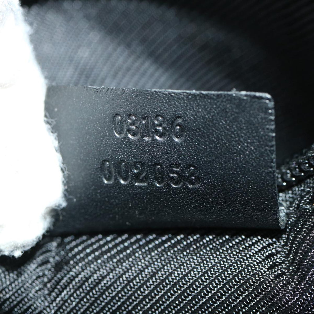 GUCCI GG Canvas Shoulder Bag Canvas Black 03136 ki2642