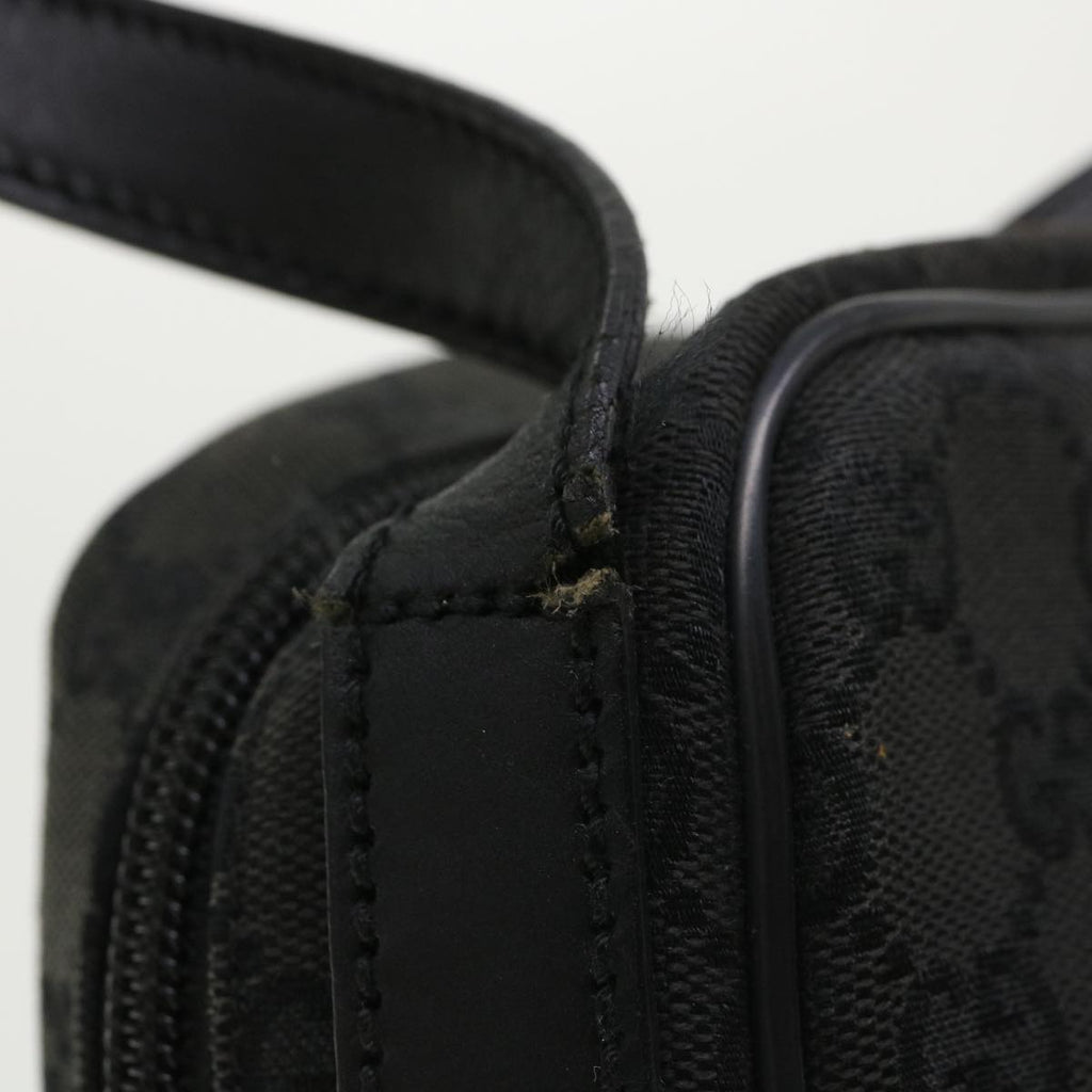 GUCCI GG Canvas Shoulder Bag Canvas Black 03136 ki2642