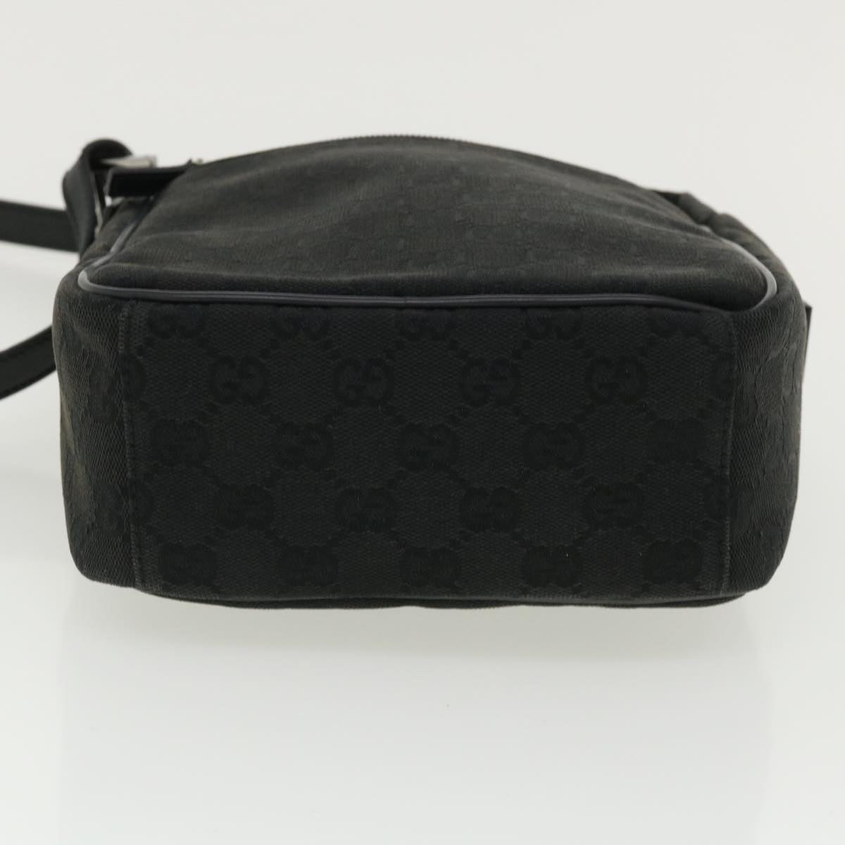 GUCCI GG Canvas Shoulder Bag Canvas Black 03136 ki2642