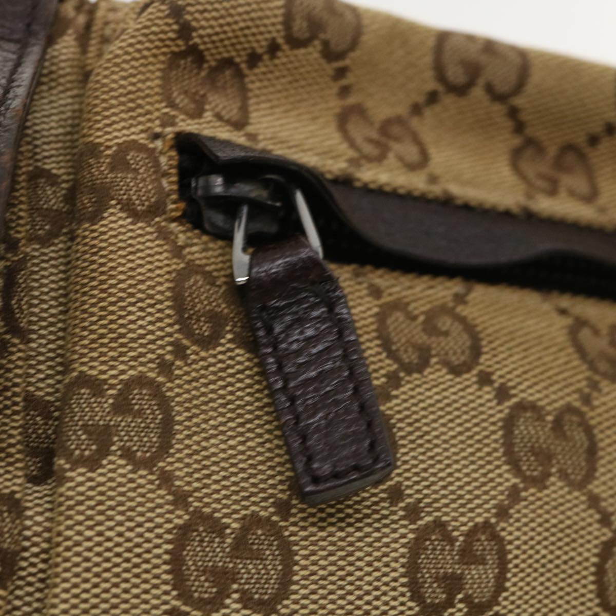 GUCCI Web Sherry Line GG Canvas Waist Bag Beige Green Red 28566 ki2644