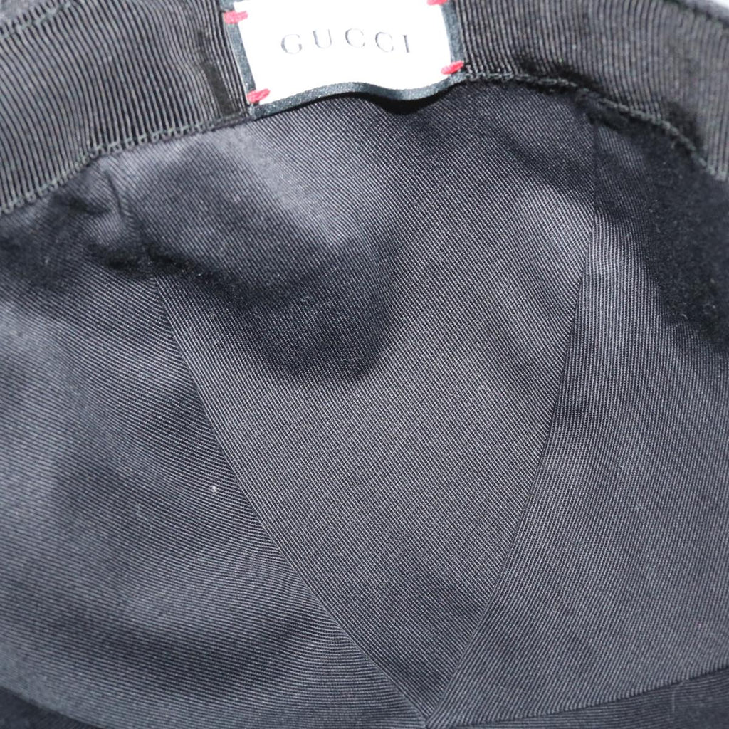 GUCCI GG Canvas Web Sherry Line Cap XL Black Red Green 200035 ki2685
