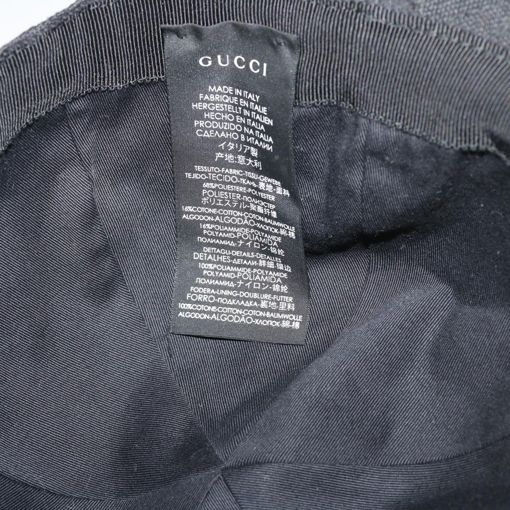 GUCCI GG Canvas Web Sherry Line Cap XL Black Red Green 200035 ki2685