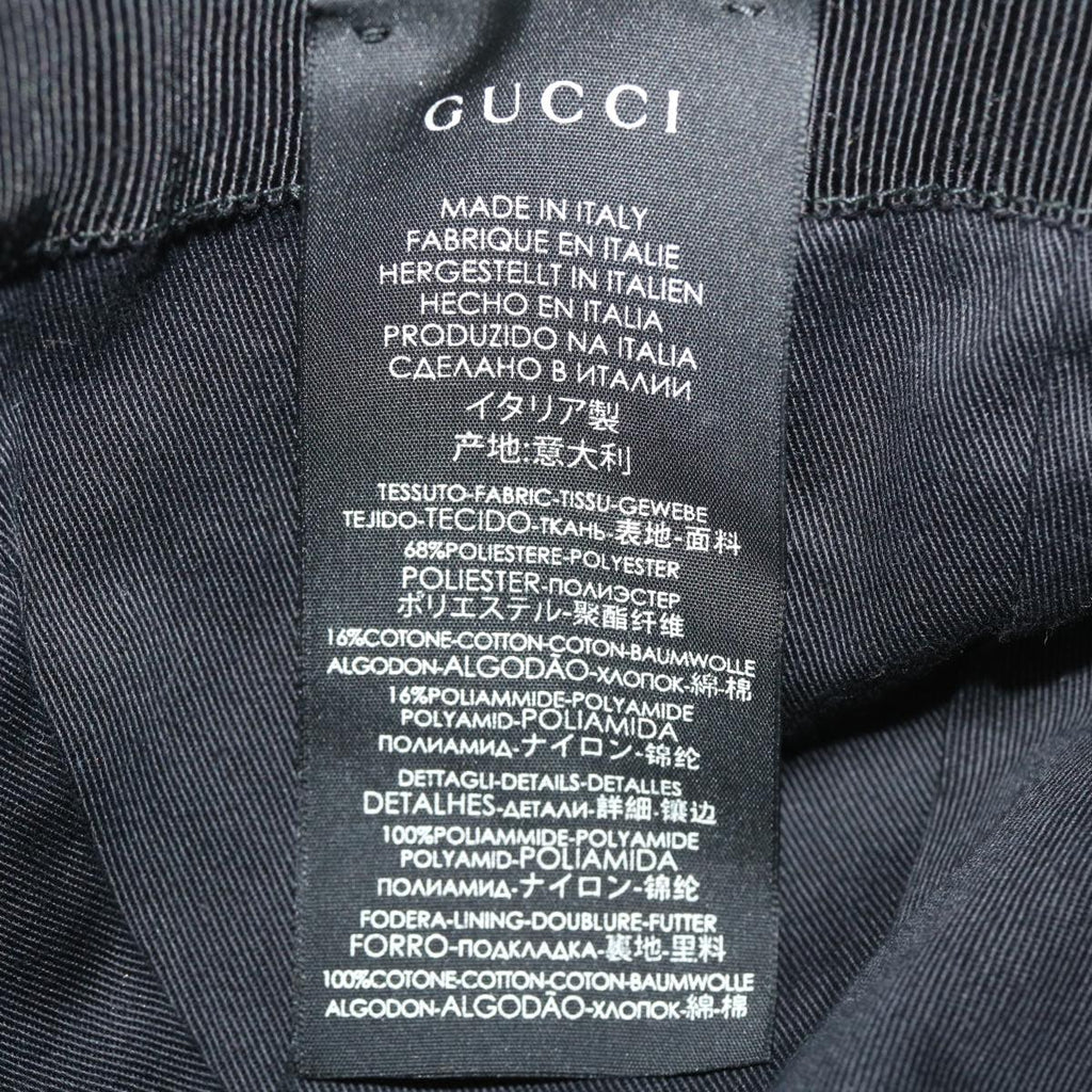 GUCCI GG Canvas Web Sherry Line Cap XL Black Red Green 200035 ki2685