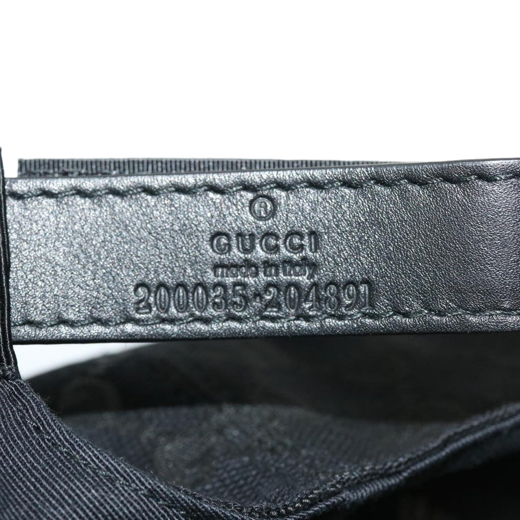 GUCCI GG Canvas Web Sherry Line Cap XL Black Red Green 200035 ki2685