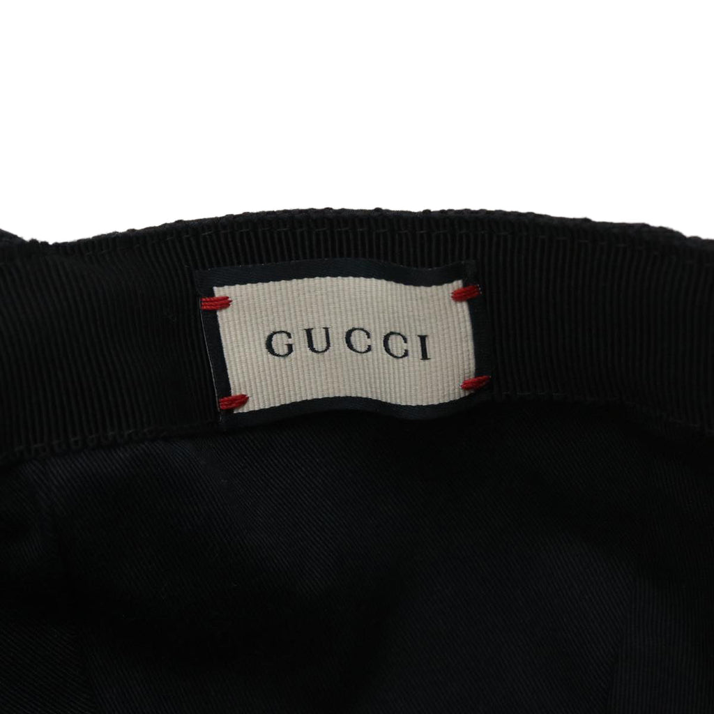 GUCCI GG Canvas Web Sherry Line Cap XL Black Red Green 200035 ki2685
