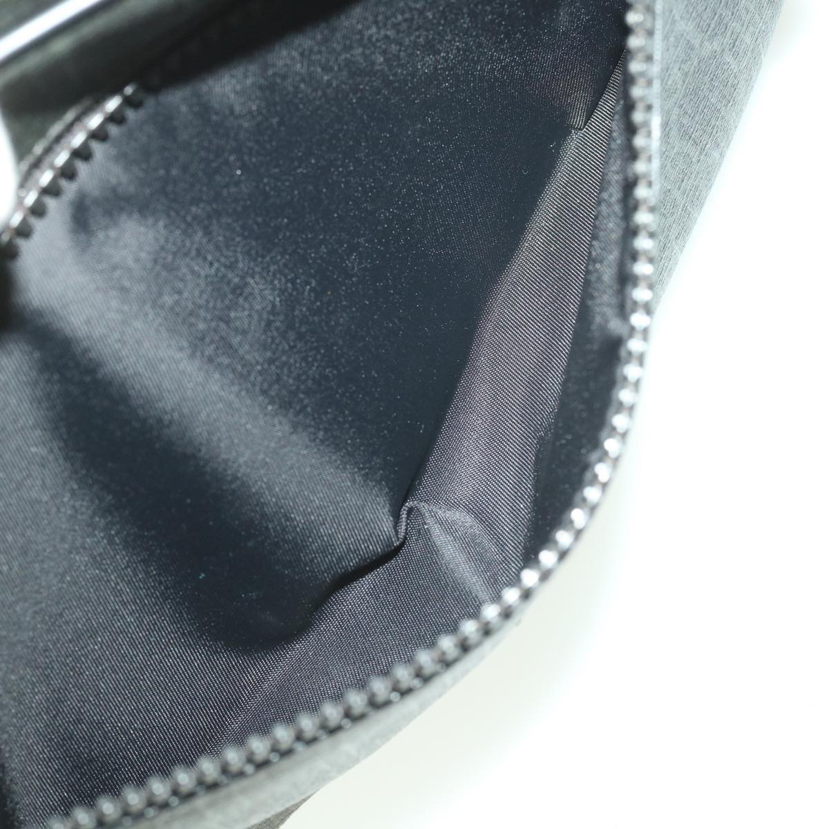 GUCCI GG Canvas Clutch Bag PVC Leather Black 162784 ki2694