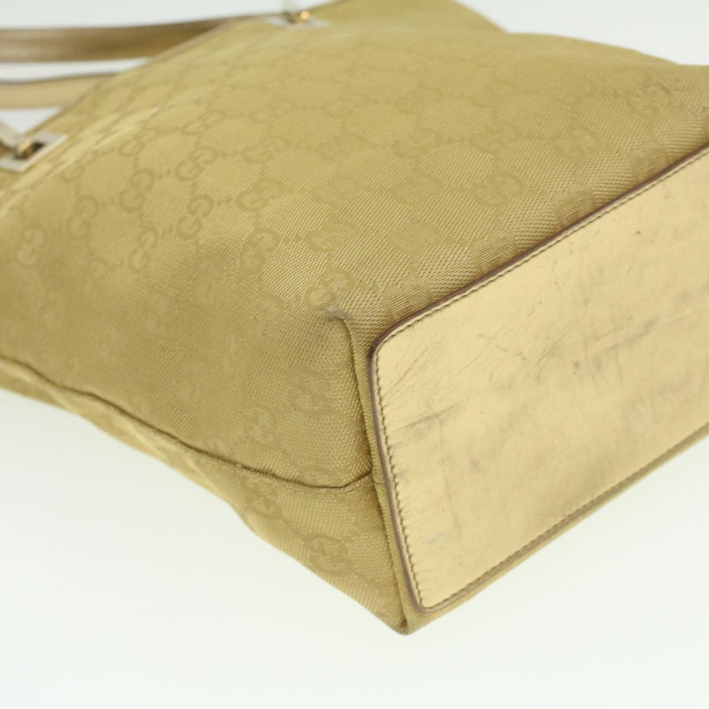 GUCCI GG Canvas Tote Bag Gold Tone 002.1099.001998 ki2751