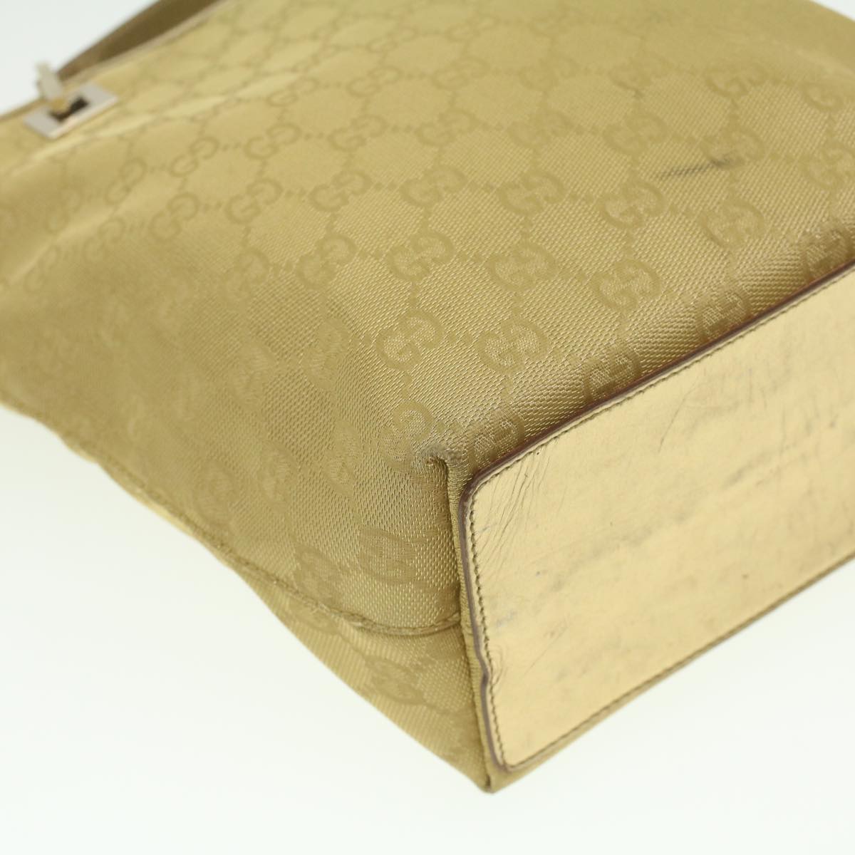 GUCCI GG Canvas Tote Bag Gold Tone 002.1099.001998 ki2751
