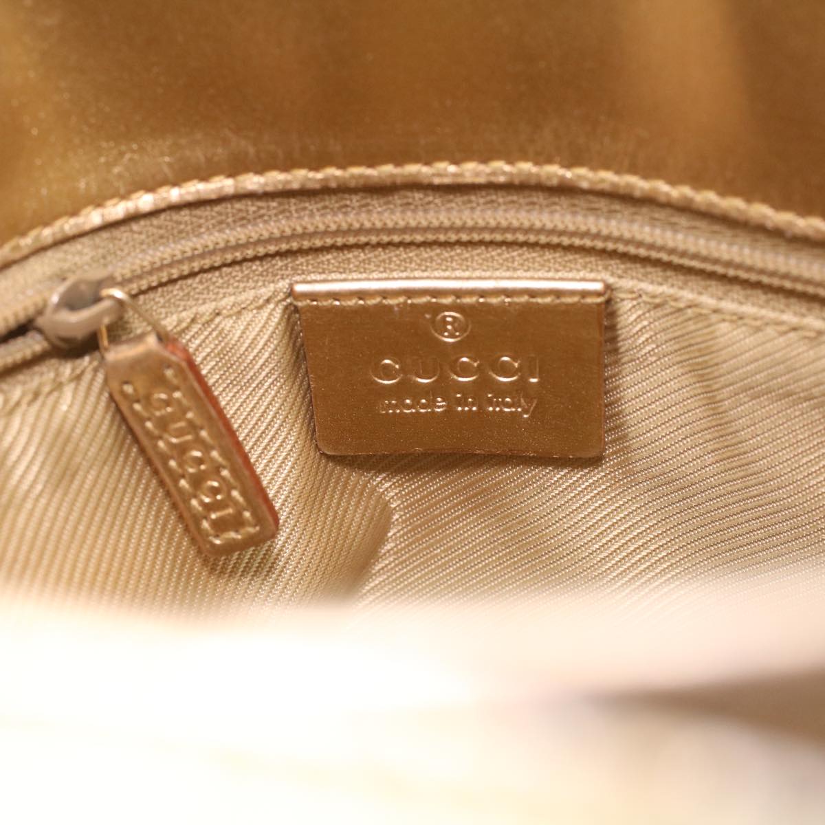 GUCCI GG Canvas Tote Bag Gold Tone 002.1099.001998 ki2751