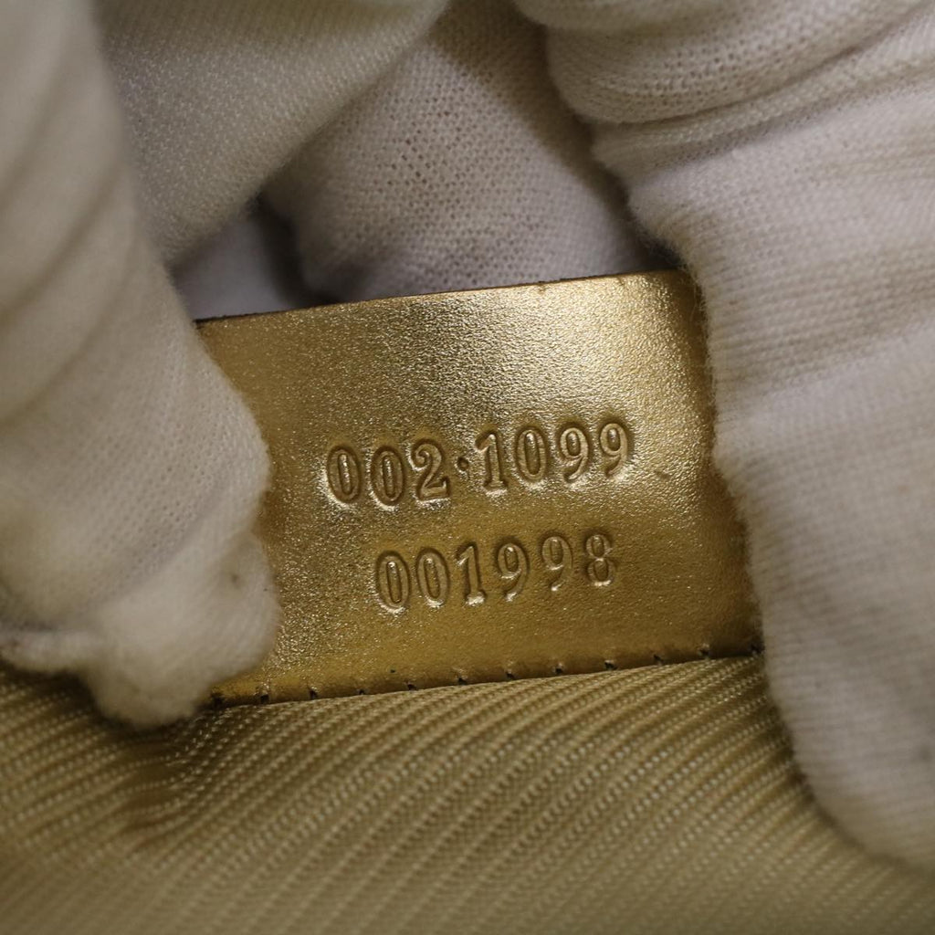 GUCCI GG Canvas Tote Bag Gold Tone 002.1099.001998 ki2751