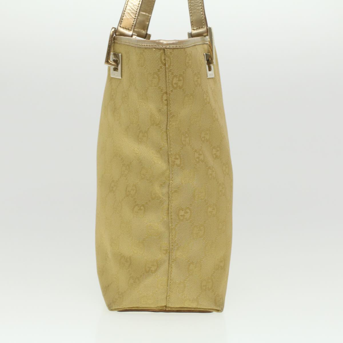 GUCCI GG Canvas Tote Bag Gold Tone 002.1099.001998 ki2751