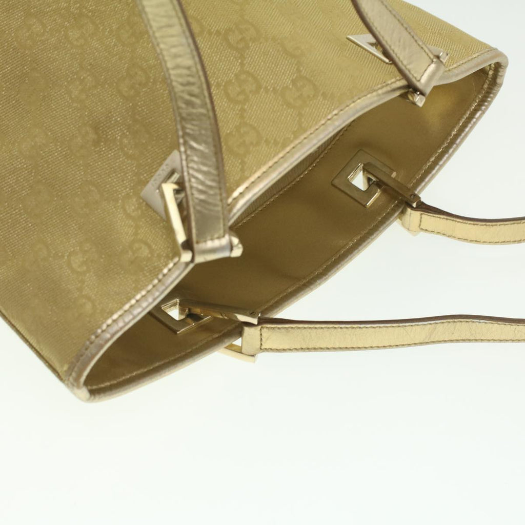 GUCCI GG Canvas Tote Bag Gold Tone 002.1099.001998 ki2751