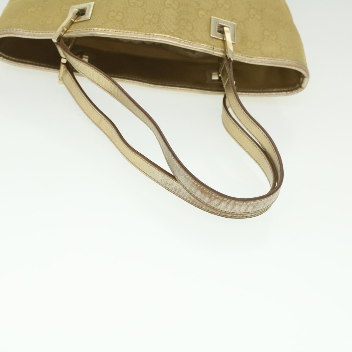 GUCCI GG Canvas Tote Bag Gold Tone 002.1099.001998 ki2751