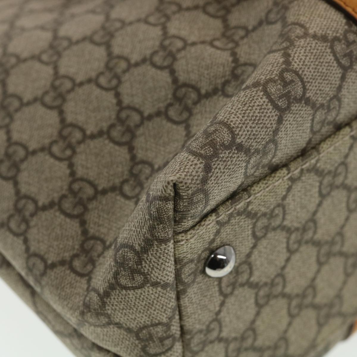 GUCCI GG Canvas Tote Bag PVC Leather Orange Beige 114595 ki2771