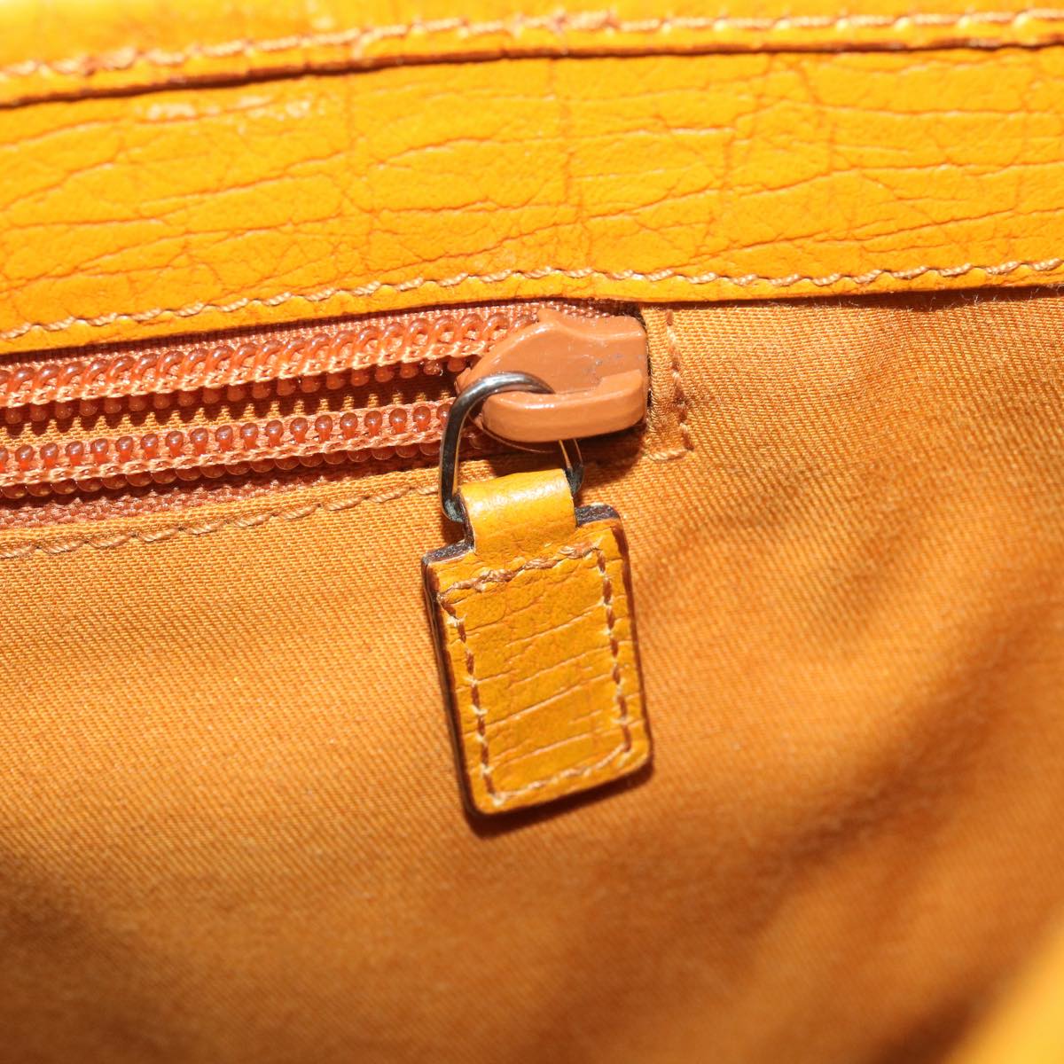 GUCCI GG Canvas Tote Bag PVC Leather Orange Beige 114595 ki2771