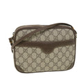 GUCCI GG Canvas Shoulder Bag PVC Leather Beige ki2776